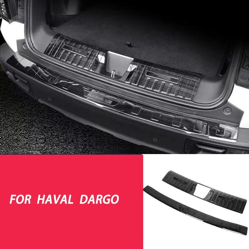 

Car Rear Guard Plate Front Trunk Protective Cover Metal Interior Refit Decoration Accessories Kit For Haval Dargo 2021 2022