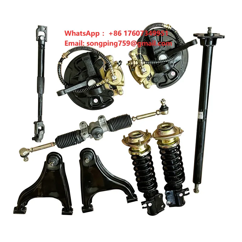 Front Suspension System for Electric Vehicle, Front Axle, Shock Absorber