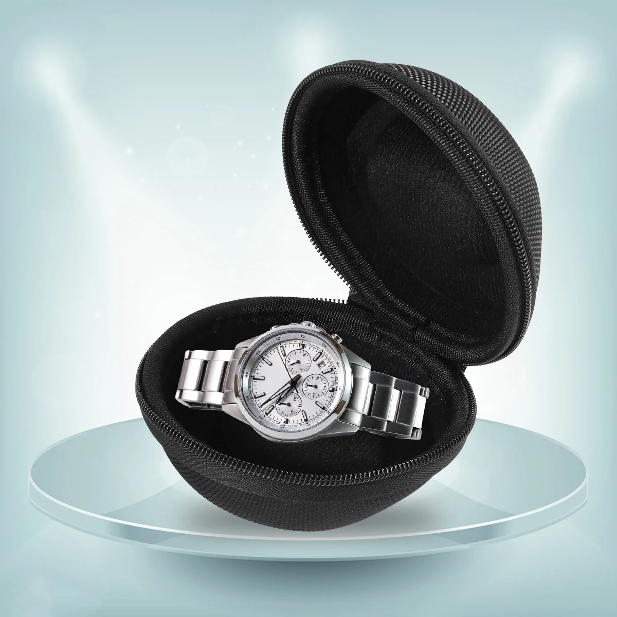 

Eva Box With Zipper Portable Travel Case For Men Lightweight Soft Storage Holder Black For Outdoor Home Use