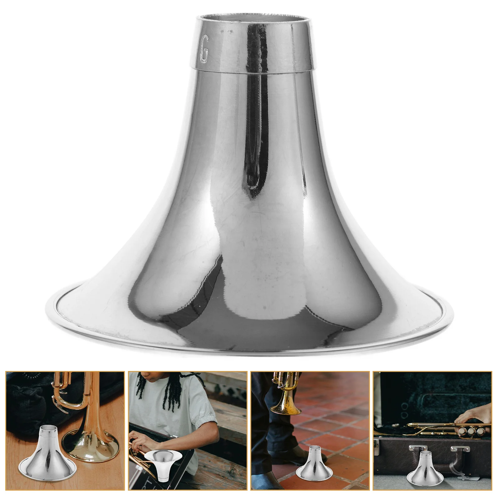 

Thickened Metal Horn Replacement Accessory Durable Instrument Part Polished Smooth Simple Exquisite Design Professional Horn