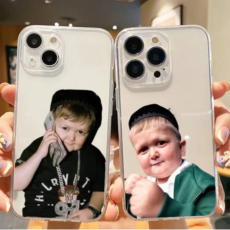 Funny Babaite Hasbulla Phone Case for iPhone 16 11 12 13 14 15 Pro Max Mini SE 7 8 Plus Funda Shockproof Transparent Phone Cover