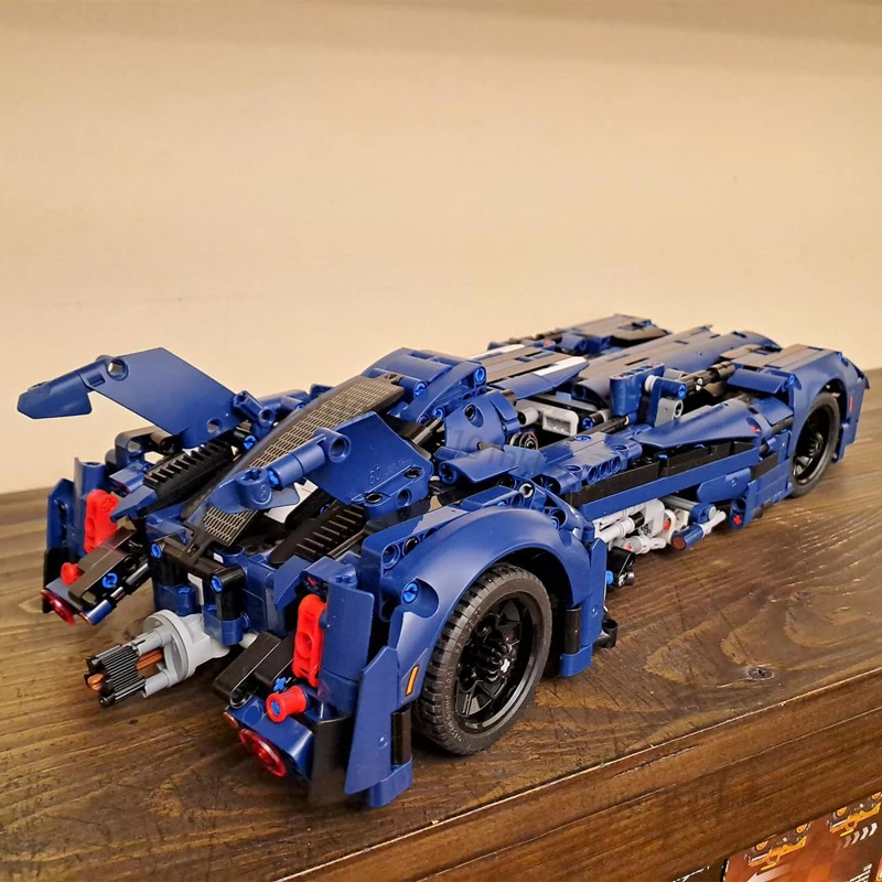 NEW Batmobile Building Blocks Model DIY Technical Super Car Racing Vehicle MOC Assemble Bricks Children Toys boy Gifts 42154 view 5