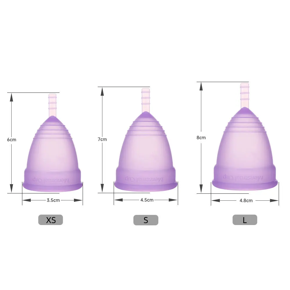 New Medical Grade Silicone Menstrual Cup Sterilizer Feminine Hygiene Menstrual Cup Sterilizing Menstrual Period Cup for Women