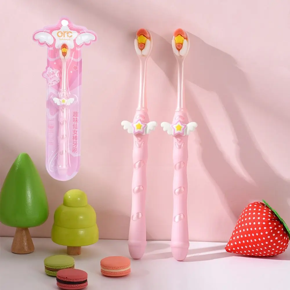 

Зубная щетка Fairy Stick с мягкой щетиной, портативная многофункциональная зубная щетка для бытовой чистки, чистка полости рта