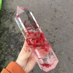 クォーツクリスタルワンド,12面ダブルポイント,スピリチュアルスタイル,レイキ,ヒーリングクリスタル,ファッショナブルなスタイル,スメルティングストーン