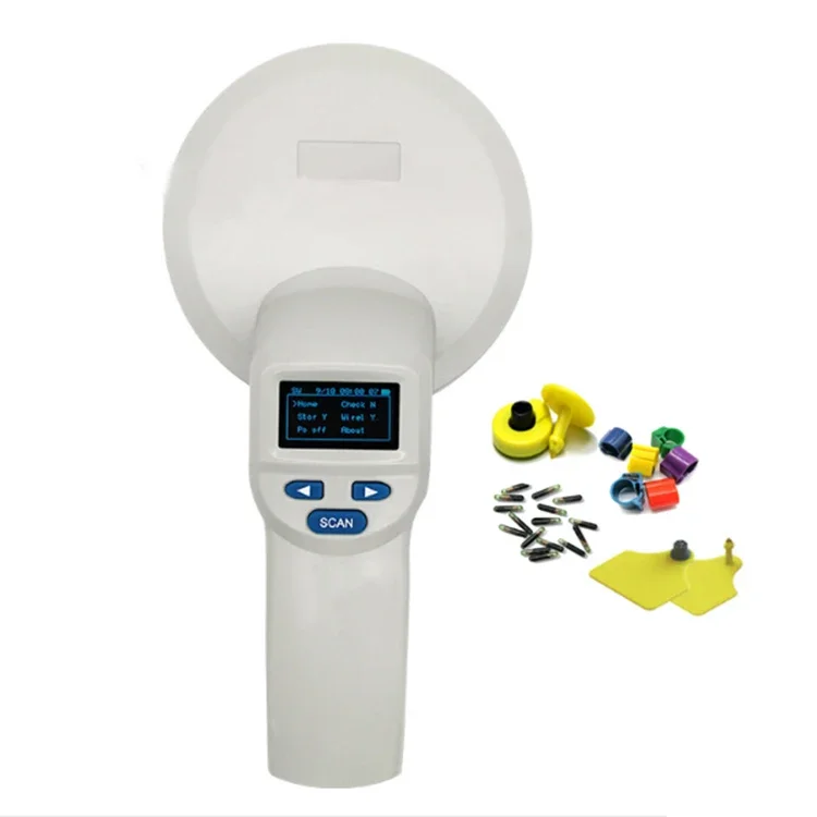 

Portable 134.2 Khz RFID Animal Tags Handheld Access Control Card Reader For Animals