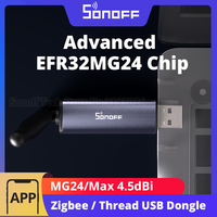 SONOFF Dongle Plus MG24 Zigbee Thread USB Dongle EFR32MG24 New-Powerful Chip Max 4.5dBi High-Gain Antenna Aluminum Zigbee2MQTT