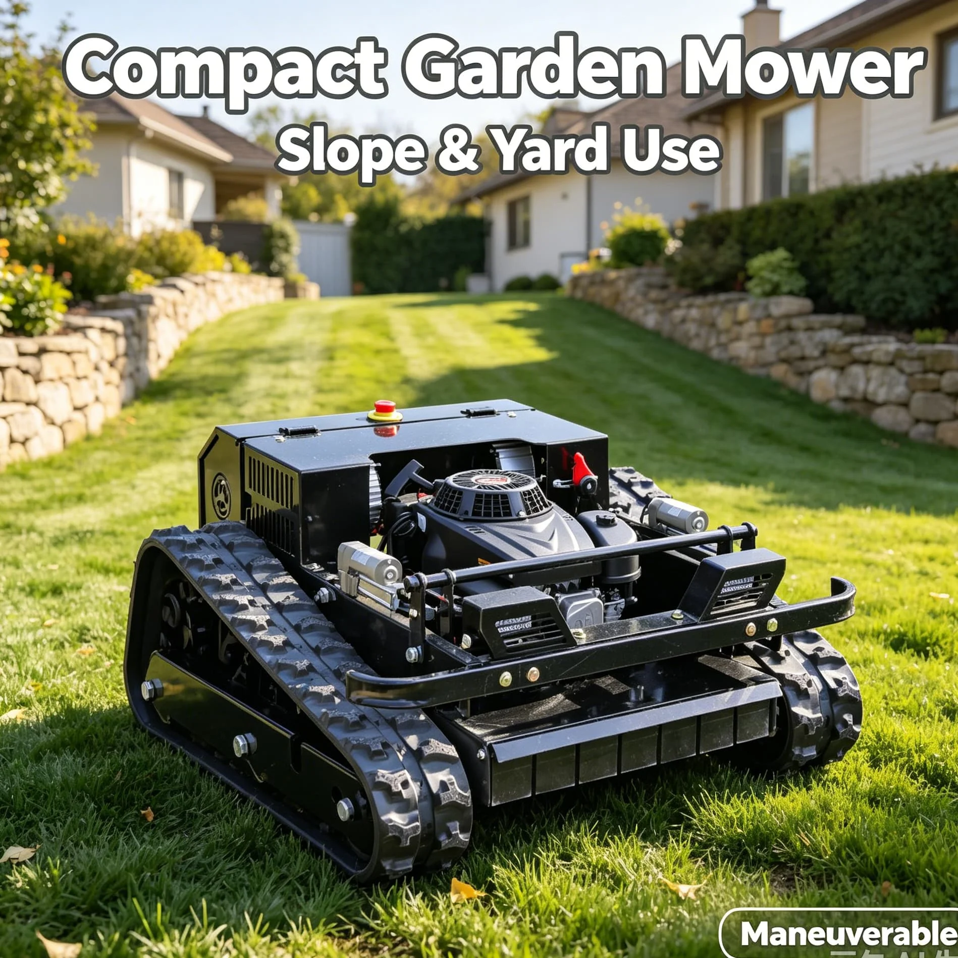 Customized Robotic self-propelled mower Flail Mower, Adjustable Working Speed For Different Grass Density And Ground Conditions