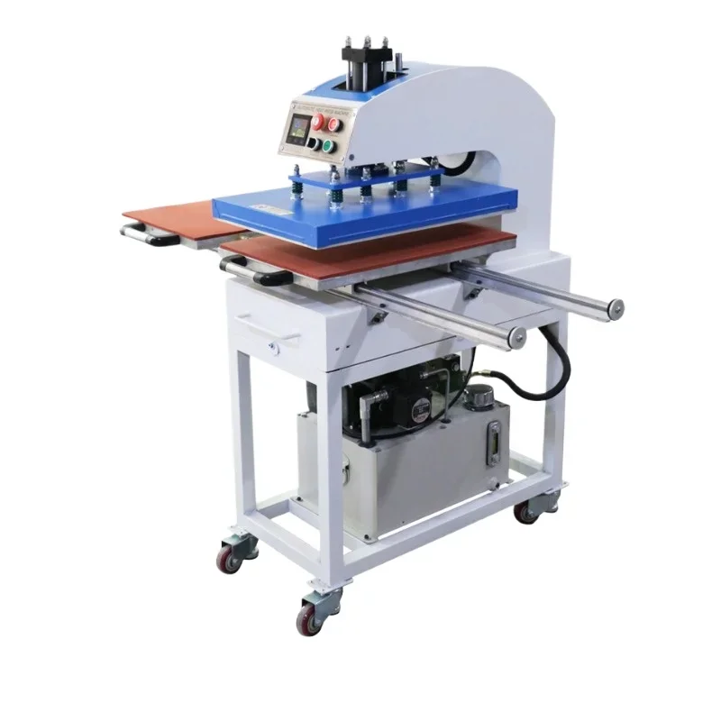 60 * 80Cm hydraulic 220V double station clothing 380V hydraulic heat press machine