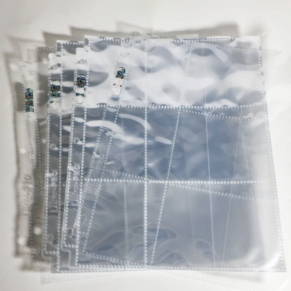 

Прозрачные карточные листы Platinum Series Trading 9 Grid с 11 отверстиями для хранения, подходят для 3-кольцевого переплета