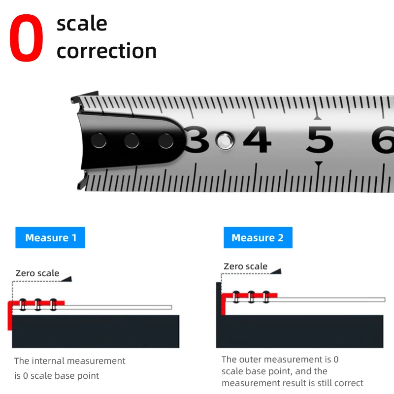 3M 5M 7.5M 10M Tape Measure Precision Durable ABS Case Measuring Ruler Measuring Tape Woodworking Portable Measuring Tool