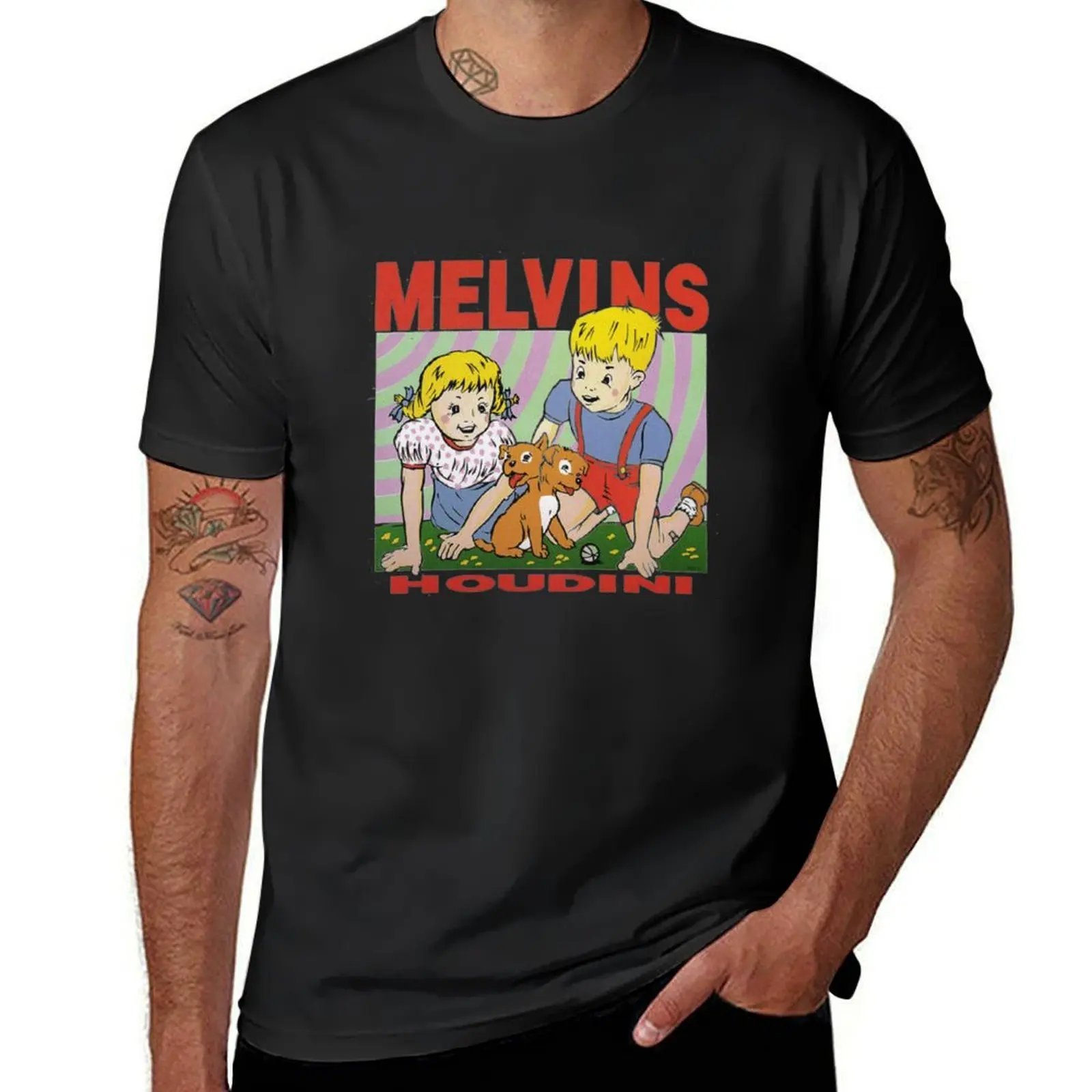 

Melvins- Houdini T-Shirt oversized vintage t shirts shirts graphic tees rapper graphic tees oversized t shirts for men