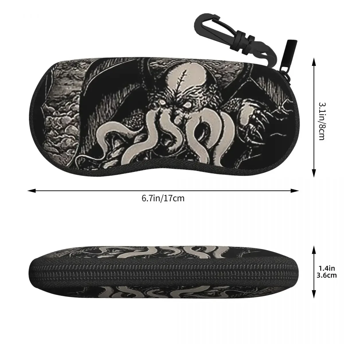 حافظة نظارات Lovecraft Great Cthulhu Shell صندوق نظارات شمسية واقي للنساء والرجال حقيبة نظارات ناعمة