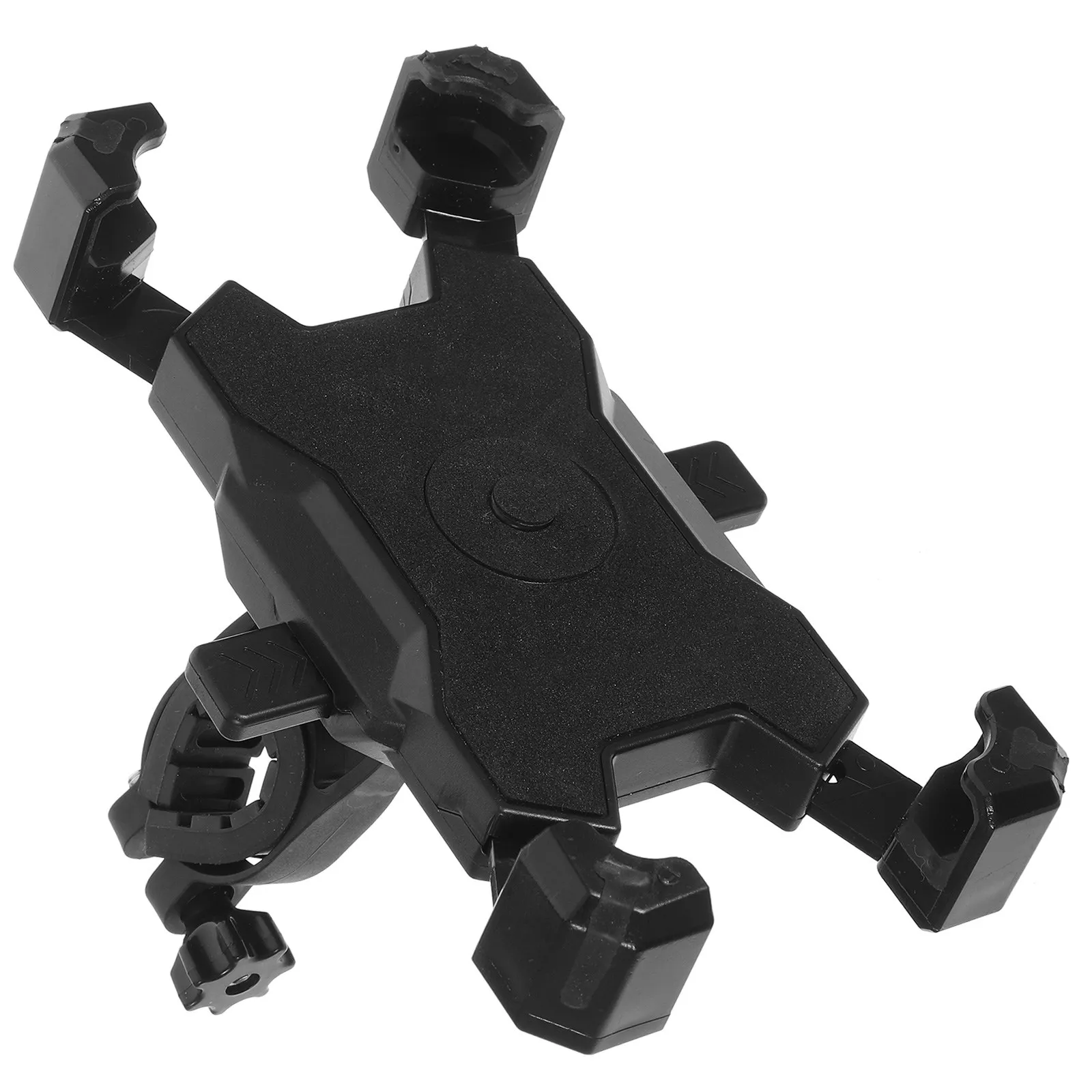 Fully Rotatable Phone Mount for Bike Scooter Stroller Wheelchair Shopping Cart Handlebar Hook Loop Strap Easy Install Remove