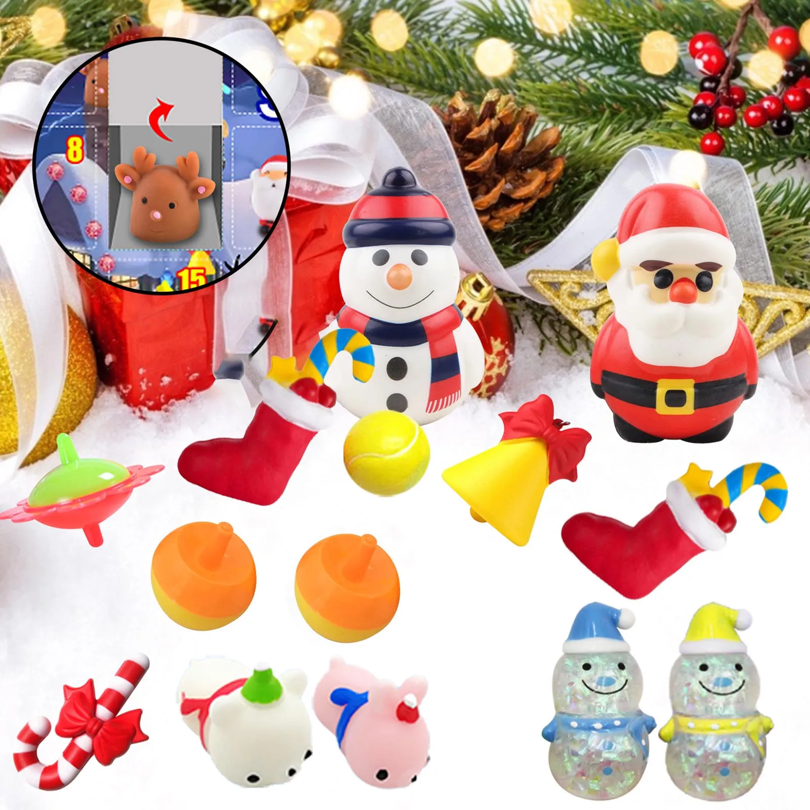 2022 Christmas Countdown Calendar Christmas Advent Calendar Christmas Advent Toys Christmas Advent Calendar With 24 Random