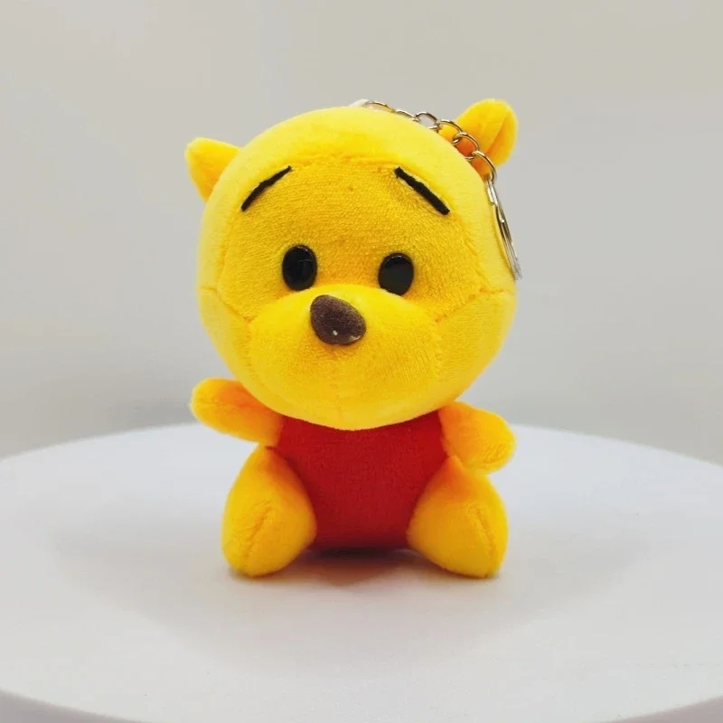 10cm Winnie Stitch Eeyore Piglet Tigger juguete de peluche mochila colgante llaveros de dibujos animados Anime juguete de peluche muñeco de peluche regalos para niños