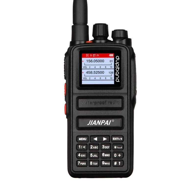 JIANPAI 8600UV Walkie Talkie dwuzakresowy IP68 wodoodporne przenośne radiotelefony o dużej mocy 6800mAh automatyczna częstotliwość