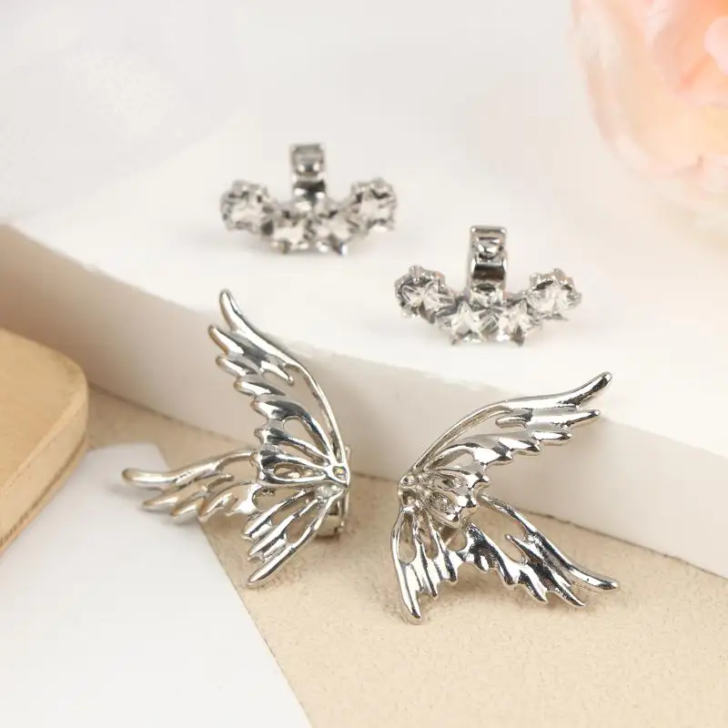 Rhinestone  Earphone Decorations Removable Clip On Accessories for DIY Headphone Fashion Upgrade
