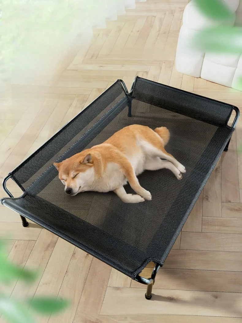 Detachable Large Dog Bed Summer Cooling Military-Style Dog House Suitable for All Seasons Breathable Dog Couch for Labrador A...