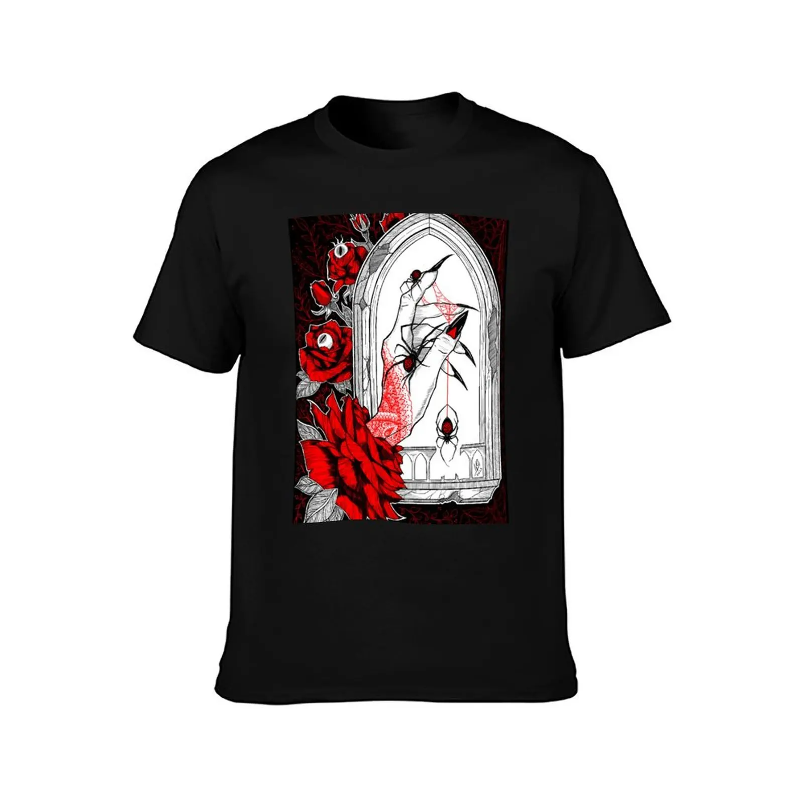 Black Widow T-Shirt Basic Solid Tee for Daily Use T-Shirt