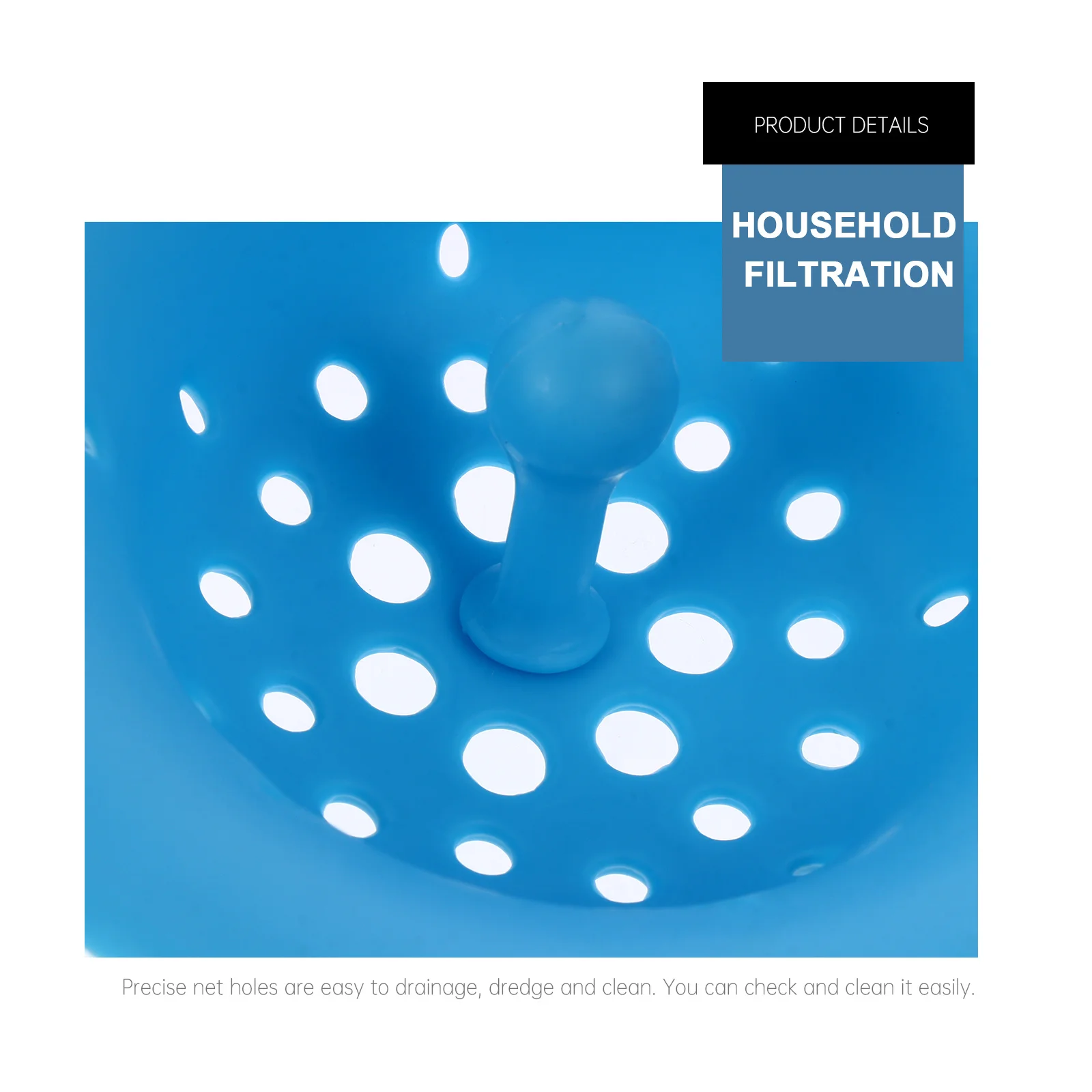 9pcs Silicone Plastic Kitchen Sink Filter Drain Strainer Home Use Anti-Clogging Water Draining Tool Kitchen Sink Filter