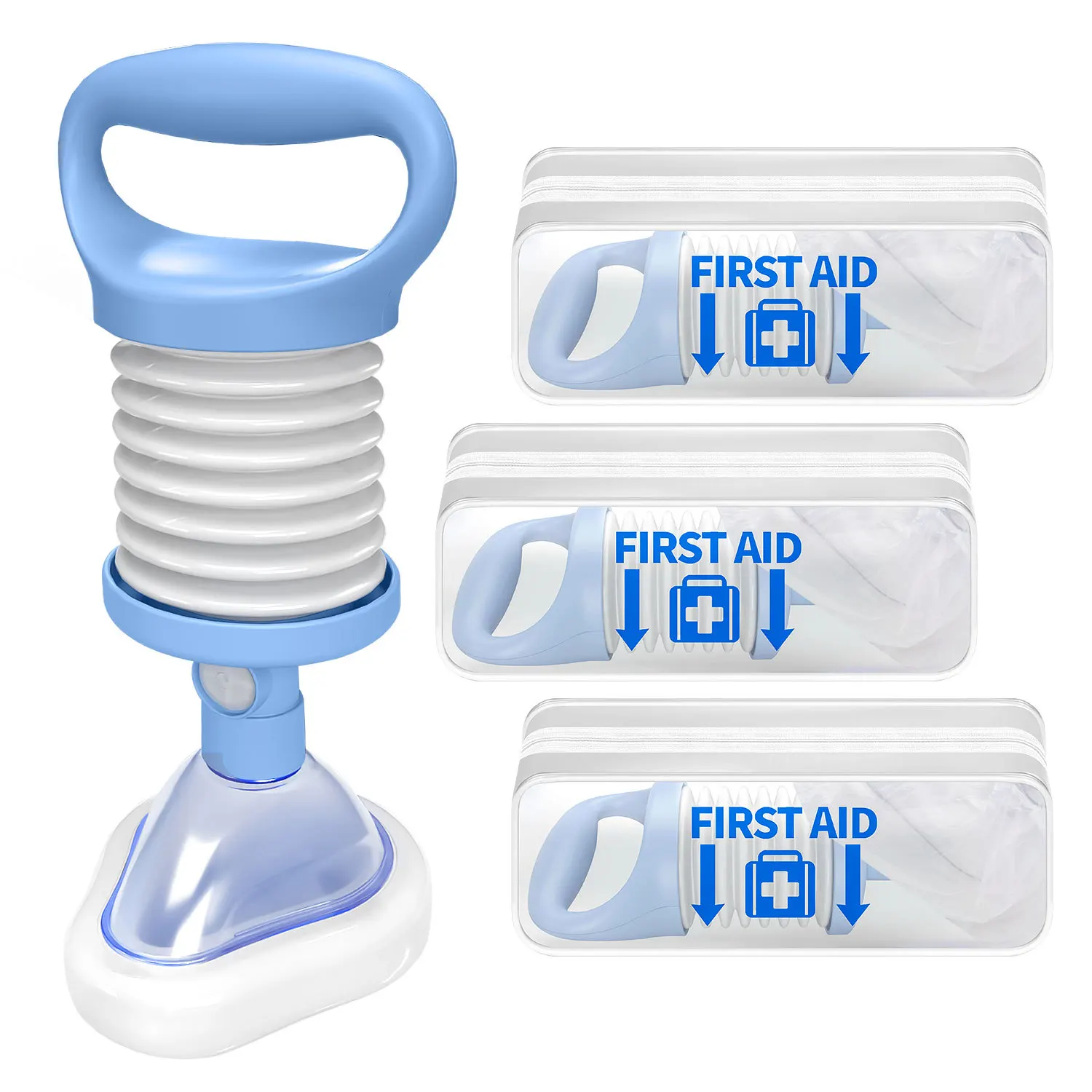 

Anti-Choking Travel First Aid Kit with Portable Breathing Trainer for Children & Adults Class II Lifetime Warranty