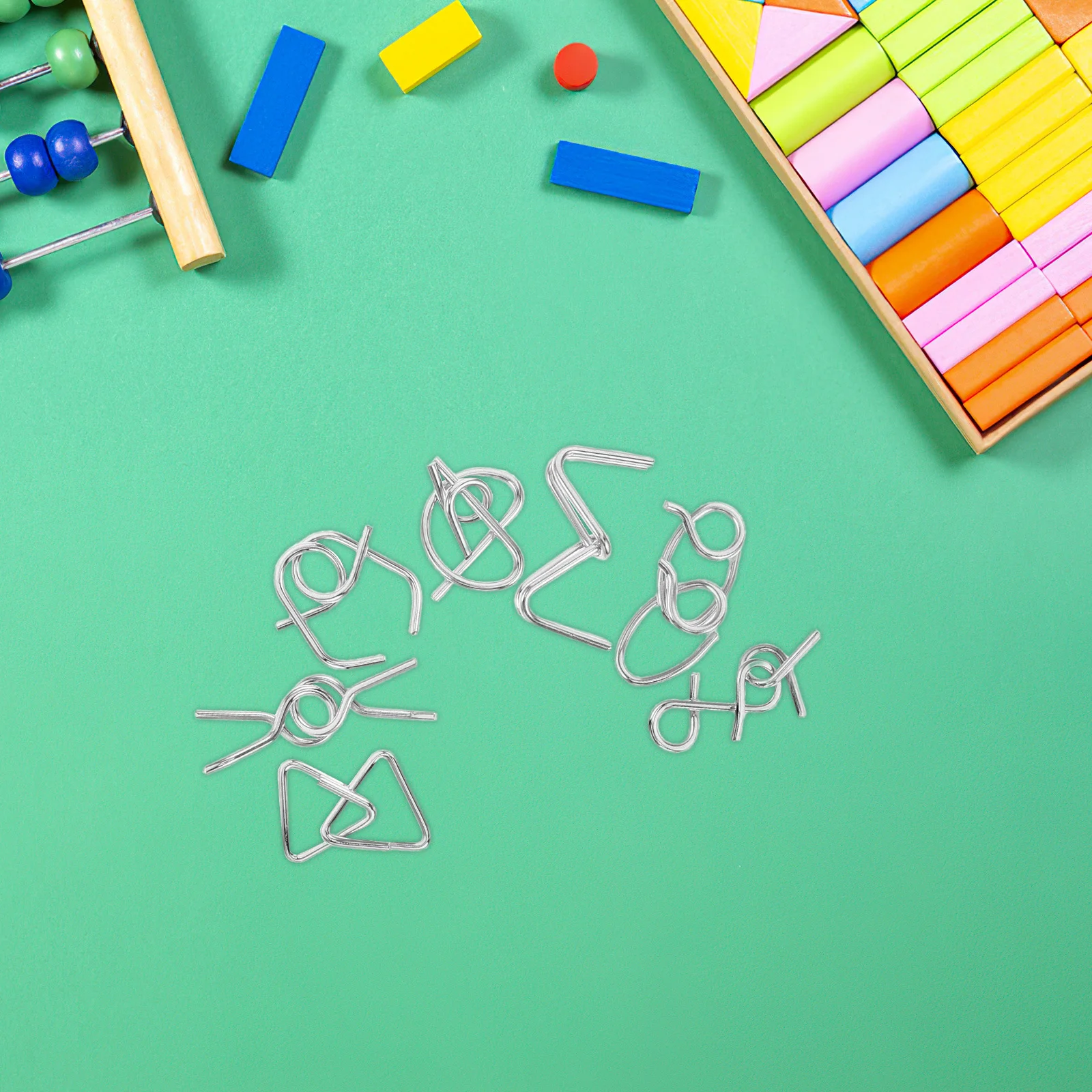 32-delige puzzelset met negen gekoppelde ringen, van metaal, breinbreker, uitdagend spel voor kinderen, volwassenen en gezinnen, logica-training, ontwarren