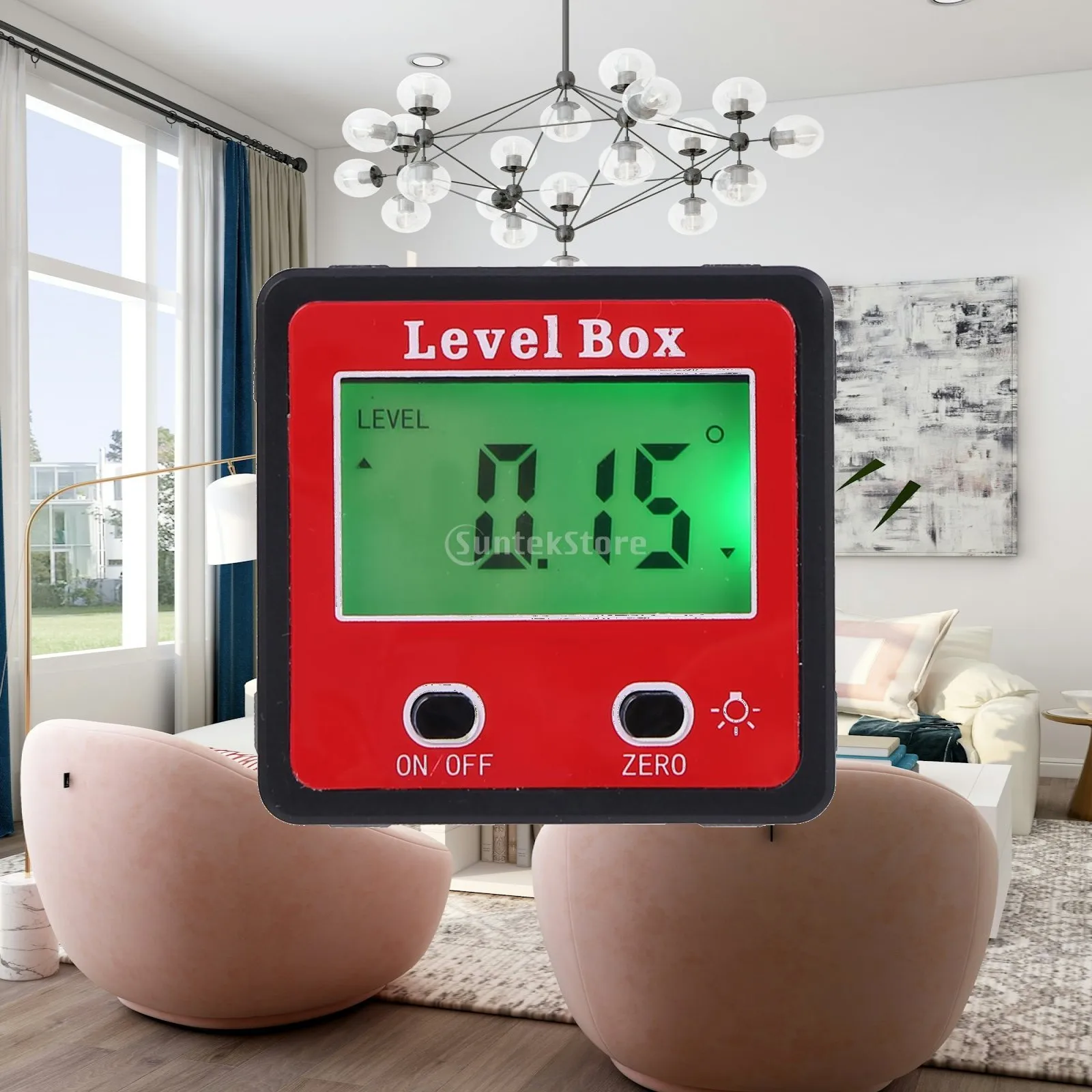 Digital Angle Finder Inclinometer with Magnetic Attachment Level Box for Home Improvement Tasks