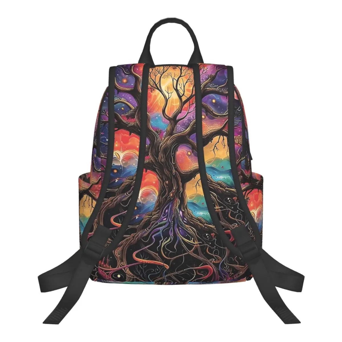 Tree Of Life Under The Stars Student Backpack School Bag Hiking Travel Daypack for Boys Girls Bookbag Shoulder Bags