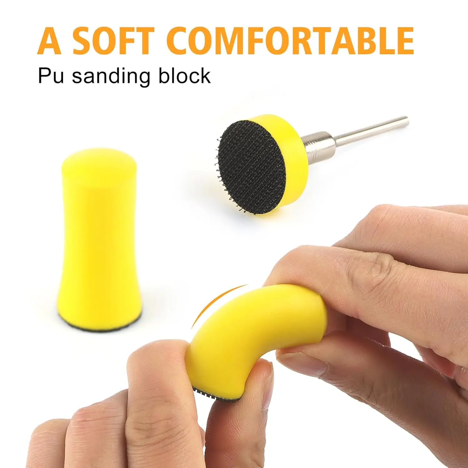 1 بوصة 25 مللي متر مجموعة لوحة تلميع صغيرة 34 قطعة مع كتلة الصنفرة اليدوية وسادة الصوف ووسادة دعم لتلميع معدن السيارة والخشب