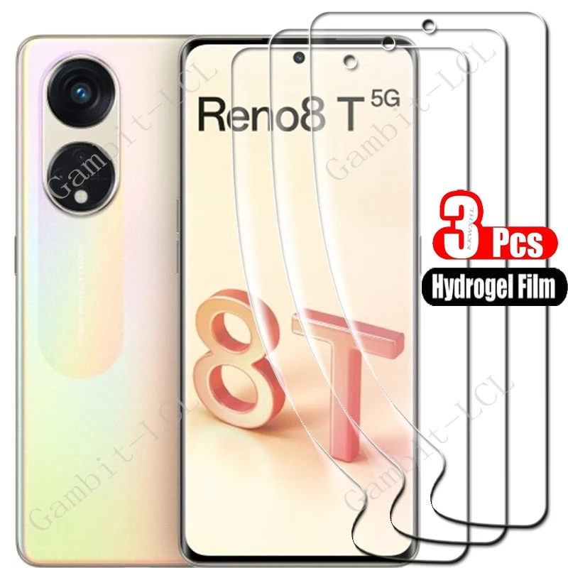 Untuk OPPO Reno8 T 5G OPPOReno8T Reno8T A1 Pro A1Pro 6.7 "hidrolik HD lembut hidrogel Film penutup pelindung layar penuh