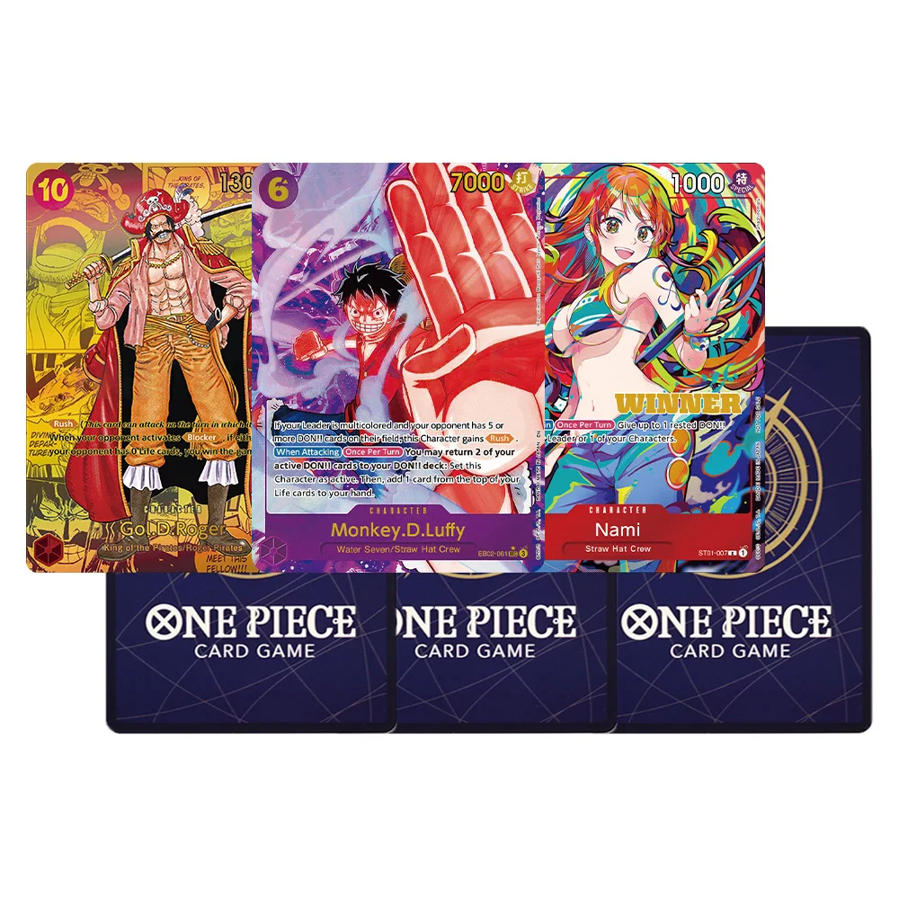 One Piece OPCG Anime Card English Version Proxy Cards Luffy/Shanks/Trafalgar Law/Nami/Sanji Collection Game Trading Cards