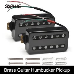 II Style Brass Cover Electric Guitar Pickup Coil Splitting Pickup Humbucker Dual Coil Pickup N7.5K/B15K Output