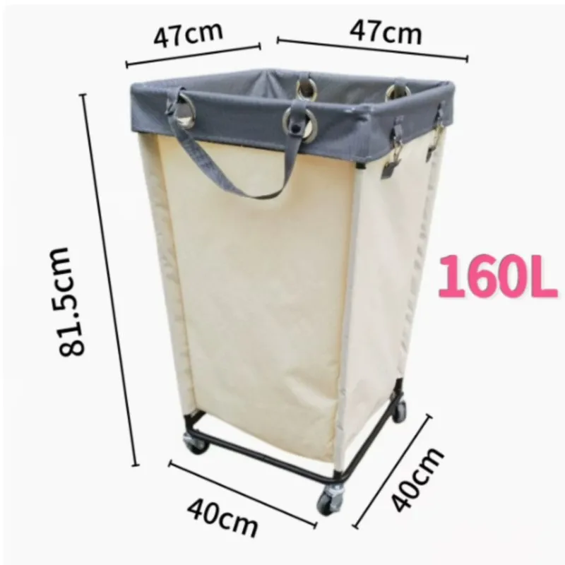 Upgraded Version Dirty Clothes Storage Basket With Brake Wheel Dormitory Bathroom Laundry Room Storage Utensils 210L 160L