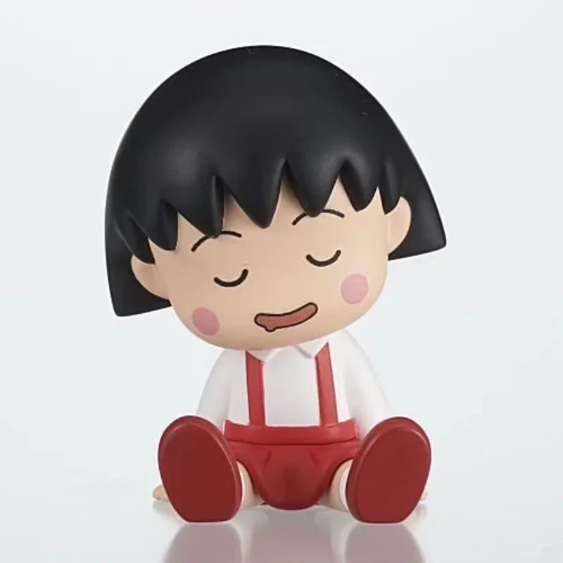 Figurine de Maruko-Chan Gashapon du Japon, Chibi Kawaii, Mignon, Sommeil, Beurre, Capsule, Jouet, Modèle Miniature, Cadeau