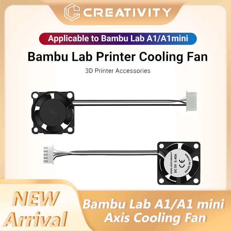 

Bambu Lab A1/A1 Mini Cooling Fan Upgraded 2510 Silent Fans for A1/A1 Mini Hotend & Extruder Motor High Efficiency Fast Cooling