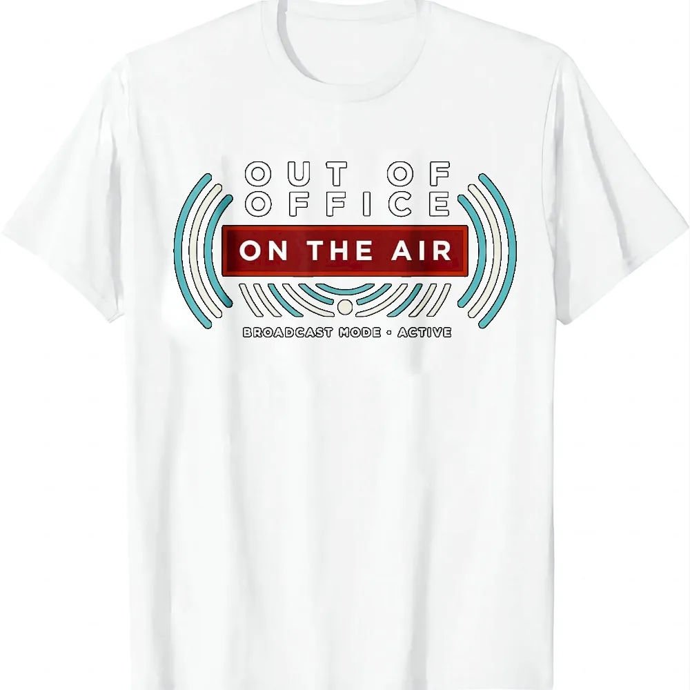 Ham Radio Operator Transmitting Antenna Morse Signals Code T-Shirt Crew Neck Tee Unisex Tee Men Women Black and White Gift Ideas