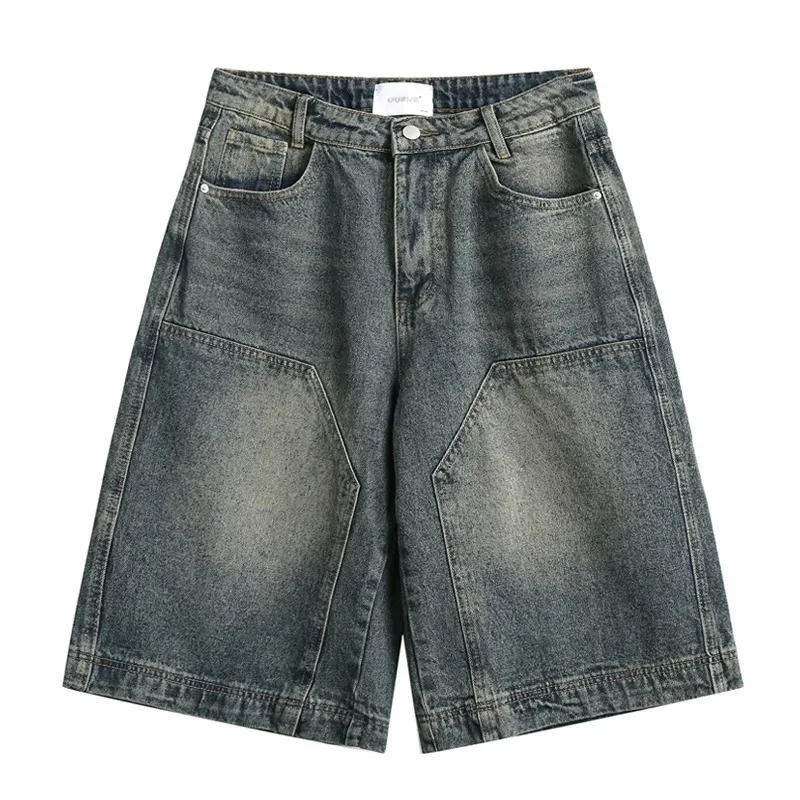 

HELLOMARCEL Одежда высшего качества с потертостями, уличная одежда, размер ЕС, США, летние свободные винтажные джинсовые шорты