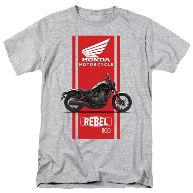 

Honda 2026 New Hot Men's and Women's T-shirt Summer Racing Motorcycle Riding Off-road Enthusiasts Rebel 1100 Retro Top