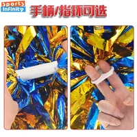 1pc Cheerleading Pom Poms with Handle Cheer Balls Big Gold Silver Red Yellow Blue Hand Dance Pompoms Accessories for Women Kids 2