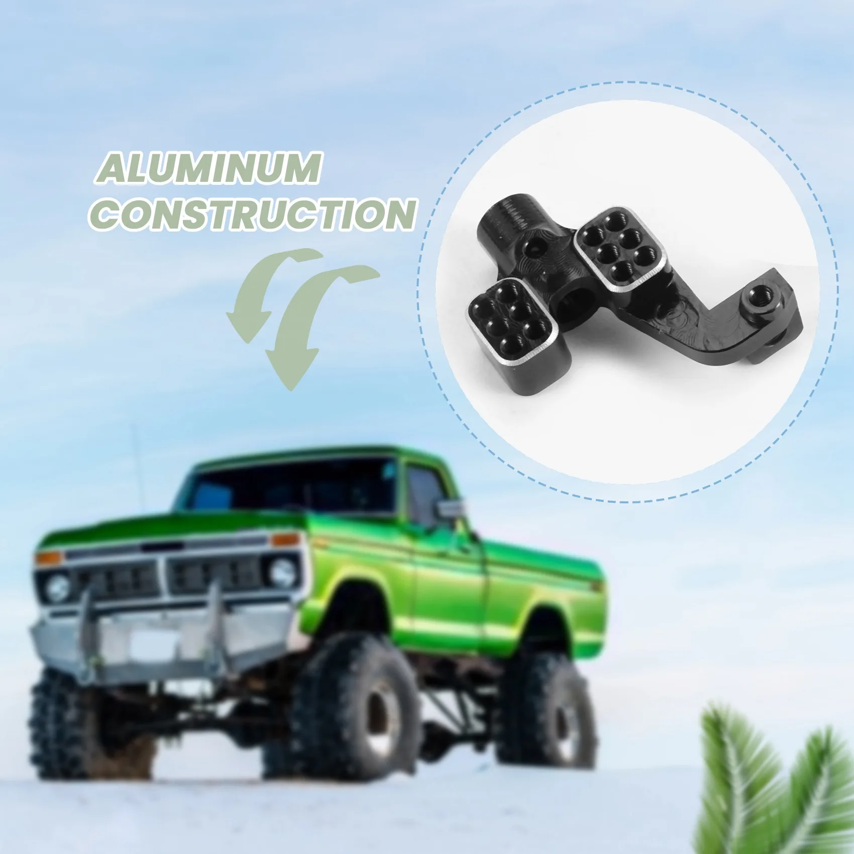 Metal Front & Rear Adjustable Shock Damper Towers Mount Upgrade Accessories for 1/24 RC Crawler Axial SCX24 90081 Parts