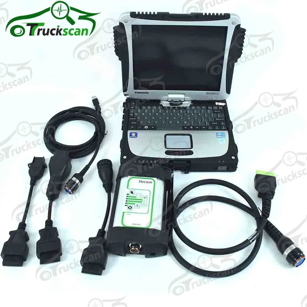 for Vocom 88890300 Truck Diagnostic adapter for Renault/UD/Mack Truck VOCOM 1 Diagnostic Tool+cf19Laptop