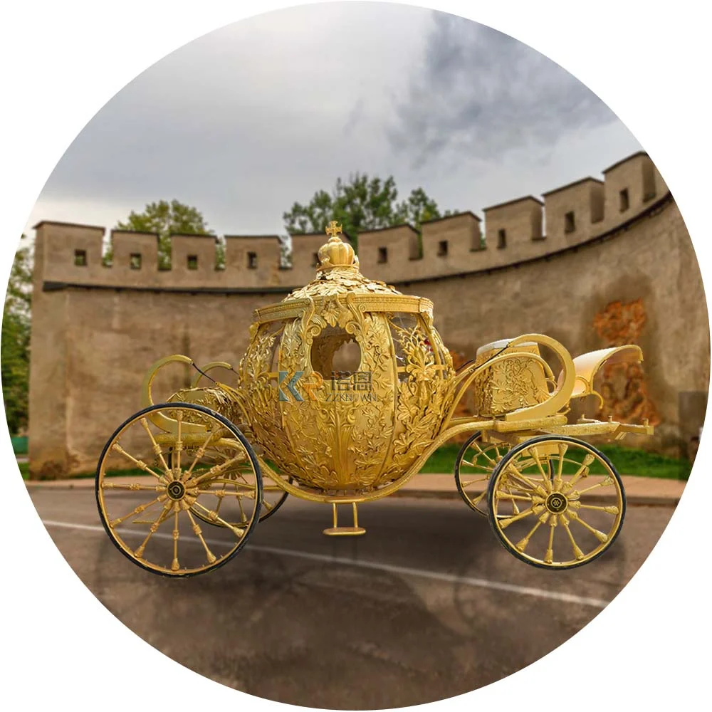 Deluxe Cinderella OEM Horse Carriage Wedding Carriage For Sale Royal Horse Wagon Carriages