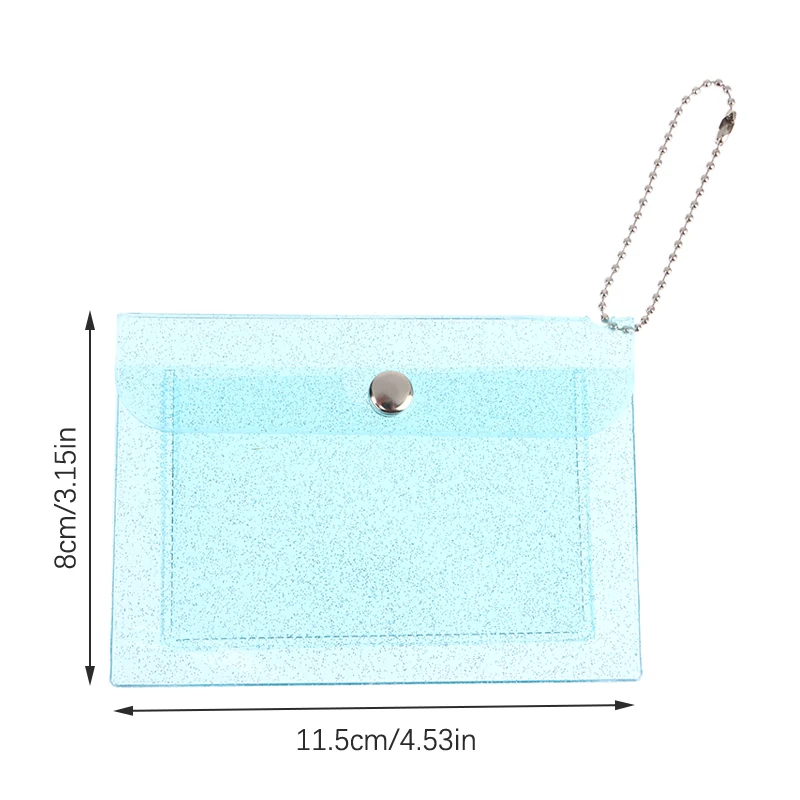 Women\'s Credit Card Holder Wallet Fashion Transparent Waterproof Pvc Business Card Purse Men Id Card Wallet Girl Coin Purse Bag