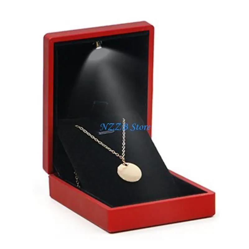 

T21F Серьги Кольца Ожерелья Для Хранения Подарочная Коробка Свадебная Помолвка Дисплей Для Чехла