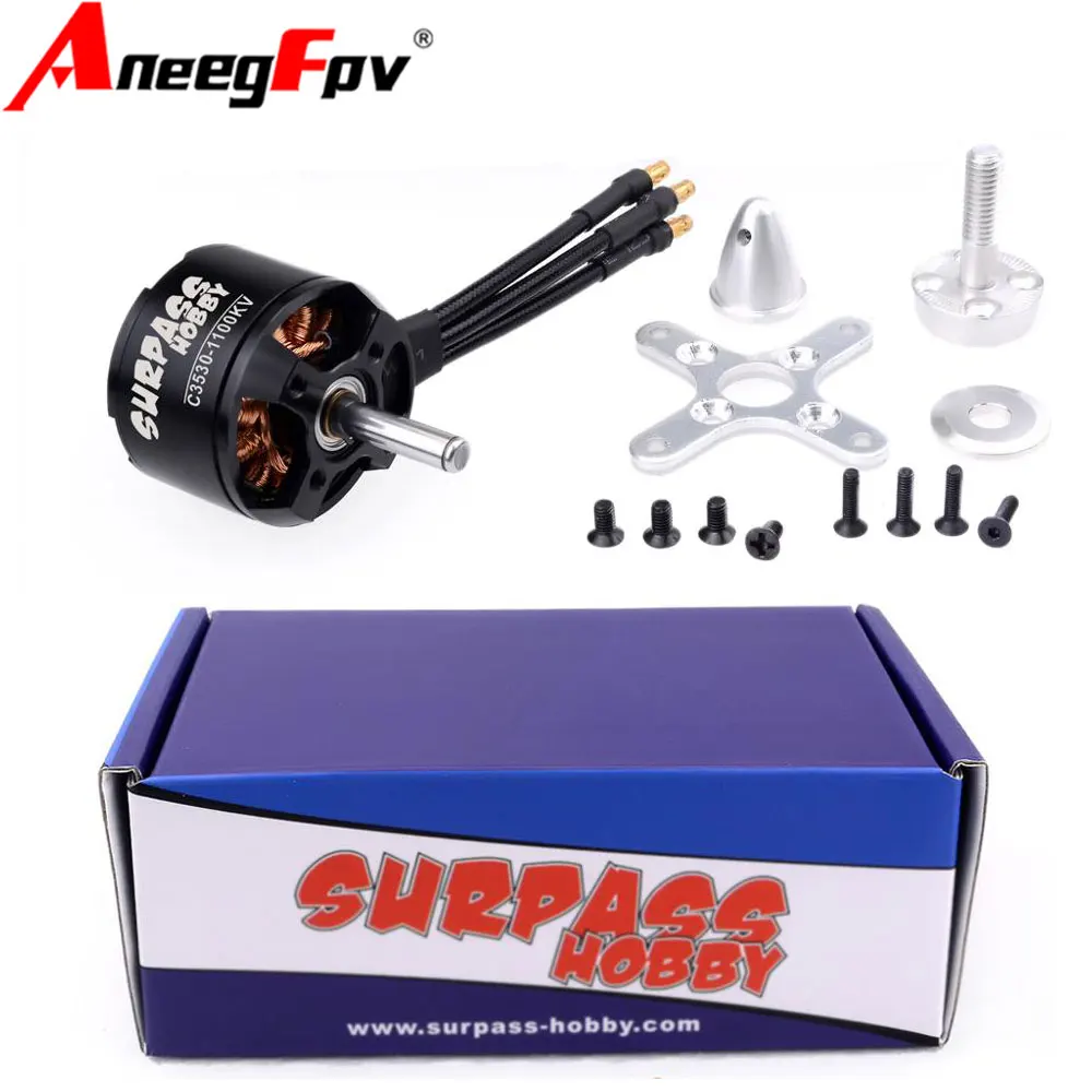 SURPASS HOBBY 2808 C3530 1700KV 1400KV 1100KV Brushless Motor for RC Airplane Fixed-wing Glider Aircraft Model 2