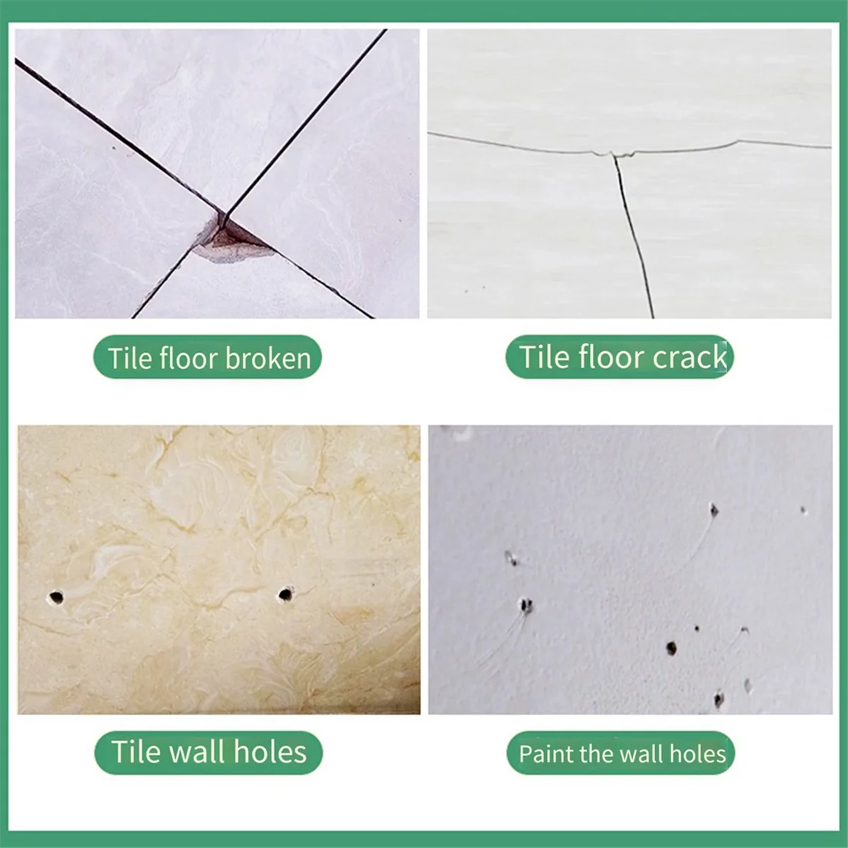 A61KK Ceramic Tile Repairing Tool Set Scratch Repairing Crack Fill Tile DIY Floor Repair Kit Fix Wax Scratches Mending Tool