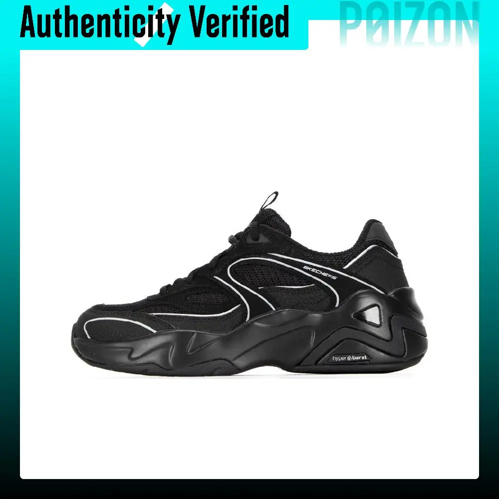 Skechers D'LITES HYPER BURST Casual Shoes Women's Low-top Black 149983-BKSL
