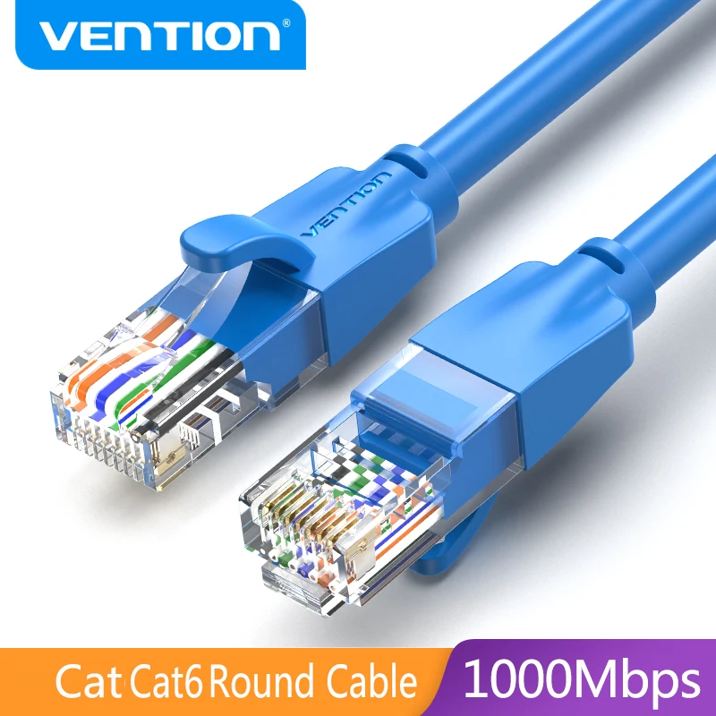 Vention Ethernet Cable Cat6 Lan Cable UTP RJ45 Network Patch Cable 5m 8m 40m For PS PC Computer Modem Router Cat6 Cable Ethernet