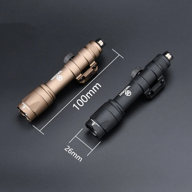 Imagem -06 - Tactical Airsoft Surfir M600c Lanterna com Pressione o Botão Dual Fuction Switch Fit 20 mm Picatinny Rail Caça ao ar Livre Led Light